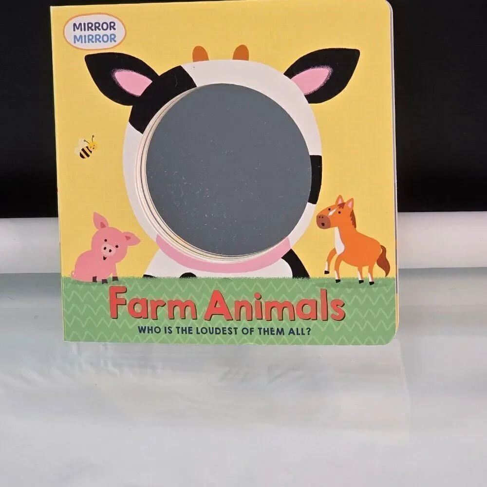 3 Mirror Mirror Board Books Wild Animals Farm Animals Baby Animals